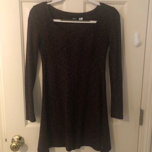 maroon cable knit dress